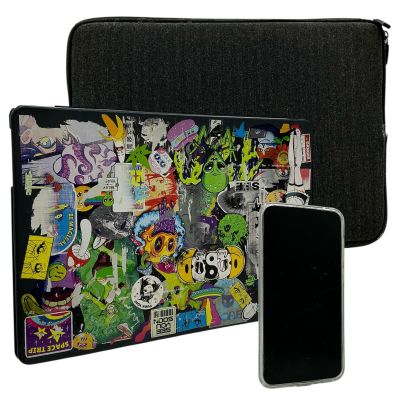 Lot 63: The Wrecking Crew Pika Screen Used Stunt Laptop , Laptop Case & Fake Phone | VIP Fan Auctions