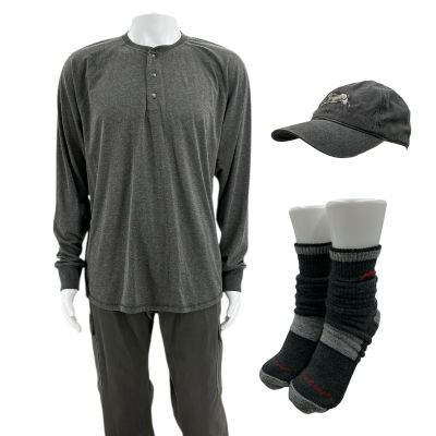 Lot 22: Mercy Rob Nelson Production Worn Long Sleeve Shirt, Pants, Hat & Socks Ch 1 Sc 5, 32a | VIP Fan Auctions