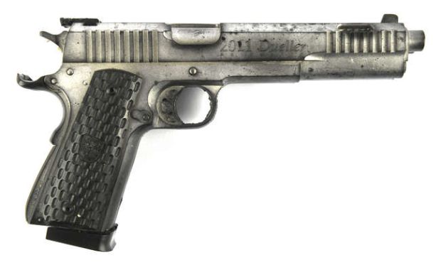 Lot 2009 - James Bond 007 - Spectre (2015) Production-made ’2011 Dueller’ Prop Double-barrelled Pistol, from… | Ewbank’s