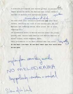 Lot 728 - JOANNA CASSIDY NOTATED GHOSTS OF MARS SHOOTING SCRIPT AND MATERIALS