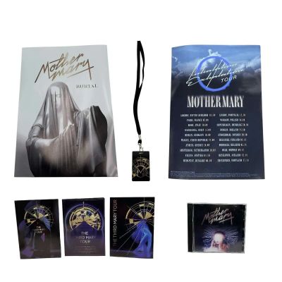 Lot 31: Mother Mary Mother Mary Production Used 2 Piece Poster Set, 3 Piece Pamphlet Set, Empty Mother Mary Cd Case & Mother Mary Concert Pass W/ Lanyard | VIP Fan Auctions