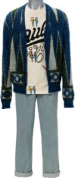 Gossip Girl (Max® Original, 2021-2023), Thomas Doherty "Max Wolfe" Loewe T-Shirt, Isabel Marant Pants, and Amiri Sweater from Season 2, Episode 6: "How To Bury A Millionaire". | Heritage