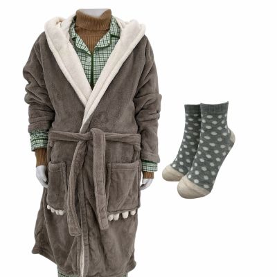 Lot 45: Onslaught Daisy Screen Worn Stunt Double Robe, Pajama Shirt, Turtleneck Shirt, Pants & Socks Ch 2b Sc Multiple | VIP Fan Auctions