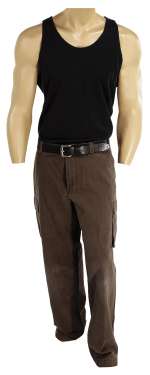 Lot 556 - Arnold Schwarzenegger "Jericho Cane" action ensemble and unmarked cast/crew jacket from End of Days.