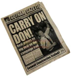 Lot 298 - The Batman (2022) - Gotham Times Newspaper (Mayor Don Mitchell Jr Cover “Carry On Don!”)