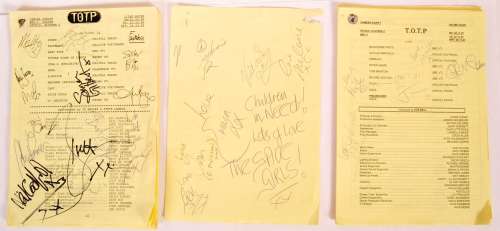 RARE TOP OF THE POPS CHILDREN IN NEED AUTOGRAPHED SCRIPTS | Auctioneum Ltd
