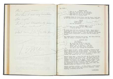 Tyrone Power’s bound annotated screenplay of Pony Soldier | Bonhams