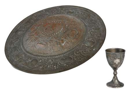 A shield and goblet from an unknown production | Bonhams