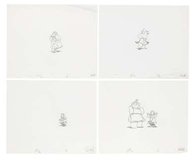 The Snowman: Four original animation drawings, 1982, 4 | Bonhams