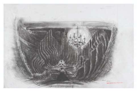 A Davy Jones Pipe Organ Concept Drawing. | Van Eaton Galleries