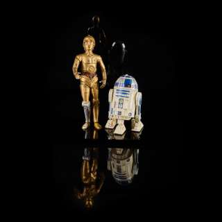 Lot 192 - Gary Kurtz "C-3PO" and "R2-D2" Executive Gift from Star Wars: Episode VI – A New Hope.