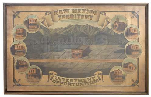 The Ballad of Buster Scruggs | Investment Opportunities Large Framed Sign | Propstore