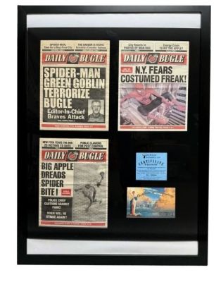 Lot 204 - Spider-Man (2002) - 3 Front Covers of the Daily Bugle Newspaper | Hanlin Auction Service