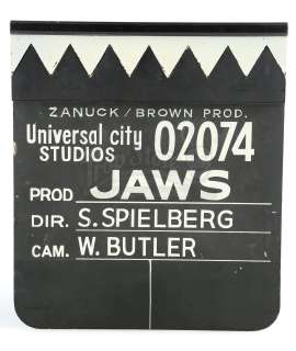 Jaws (1975) | Shark Tooth Clapperboard | Propstore