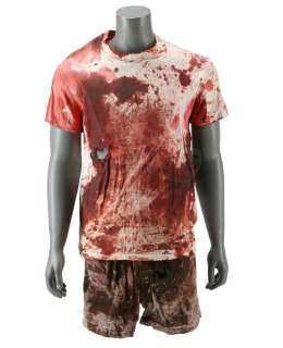SAW (2004) - Lot 576 - Jigsaw‘s (Tobin Bell) Screen-Matched Bloodied "Hello Zep" Costume