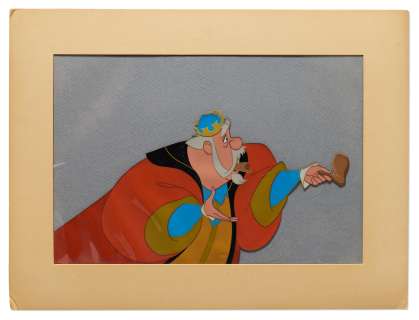 Disney Animation Screen-Used Cel from ’’Sleeping Beauty’’ of King Hubert | Nate Sanders