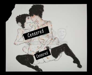 THE GRAND BUDAPEST HOTEL (2014) - Lot 310 - Painting of Two Nudes Kissing