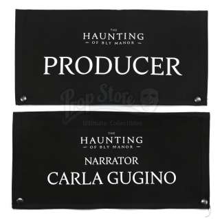 THE HAUNTING OF BLY MANOR - Lot 112 - Producer and Carla Gugino Folded Chairbacks