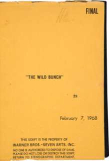 A William Holden Script from "The Wild Bunch," 1968. (Total: 2 Items) | Heritage