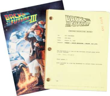 A Script from "Back to the Future Part III." | Heritage