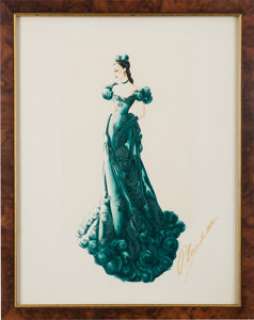 A Vivien Leigh Costume Design Sketch Signed by Walter Plunkett from "Gone With The Wind." | Heritage