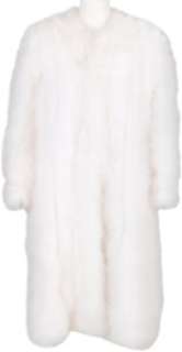 Connie Francis White Ostrich Feather Coat, 1970s.... | Heritage