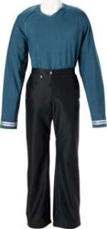 Karl Urban "Bones" Starfleet (2) Piece Duty Uniform from Star Trek (Paramount, 2009).
