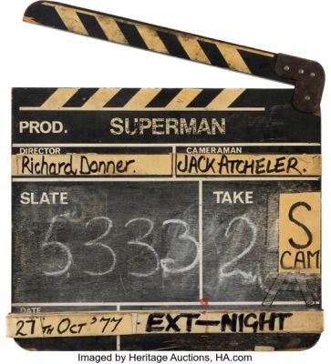 Superman (Warner Bros., 1978), Production Clapperboard. | Heritage