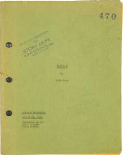 King Kong (RKO, 1932), Studio Production Revised Treatment Screenplay by Ruth Rose. | Heritage