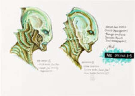 Hellboy (Columbia, 2004), Yasushi Nirasawa - Abe Sapien Concept Illustration Original Art.