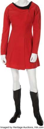 Star Trek: The Original Series (Paramount TV, 1966-1969), Celeste Yarnall "Martha Landon" Red Starfleet Duty Uniform. | Heritage