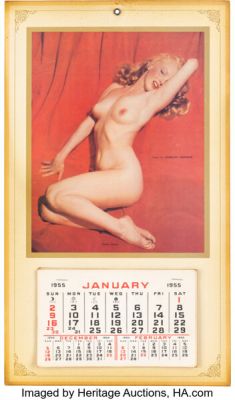 Marilyn Monroe Iconic Golden Dreams Wall Calendar (1955). | Heritage