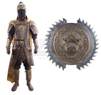 The Great Wall | Gold Tiger Lieutenant Armor with Shield | Propstore