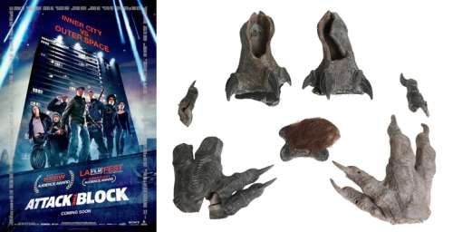 Attack the Block Production Used Alien Creature That Fights Star Wars‘ John Boyega Prop Feet - 2011