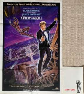 James Bond 007: a View To a Kill | James Bond 007: A View To a Kill - original US poster - 1985 + an advance promotional manual | Catawiki