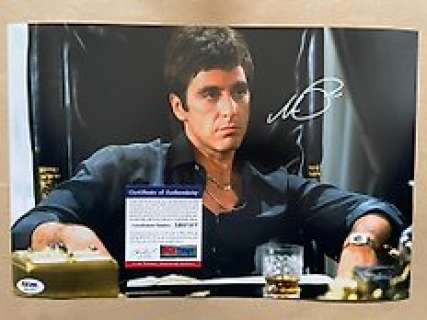 Scarface | Scarface - Signed by Al Pacino (Tony Montana) - with PSA/DNA Certificate - Autograph, photo - No reserve! | Catawiki