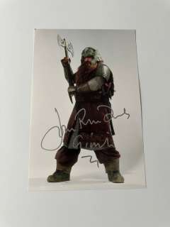 Lord of the Rings | Lord of the Rings - Signed by John Rhys Davies | Catawiki