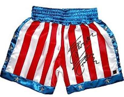 Rocky | Rocky - Official Boxer Short, signed by Sylvester Stallone (Rocky Balboa) - Authentic Signings Inc. COA & Photoproof | Catawiki