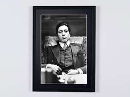 Al Pacino As "Michael Corleone", the Godfather | The Godfather, Al Pacino as "Michael Corleone" - Fine Art Photography - Luxury Wooden Framed 70X50 cm - Limited Edition Nr 06 of 50 - Serial ID 17171 - Original Certificate (COA), Hologram Logo Editor and QR Code | Catawiki