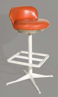 Vintage Mid Century Barstool Beer Leg Back | Super Auctions