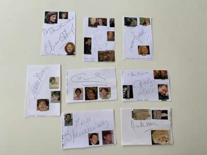 Personal notes - Jean Reno - 400 - Nice selection of autographs - 1980 | Catawiki