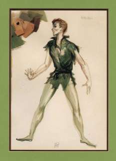 Lot 878 - Costume sketch for Mary Martin frm Peter Pan
