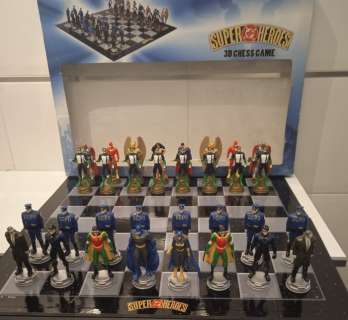Batgirl, Batman, Superman, Wonder Woman - DC - Chess 3D Super Heroes | Catawiki