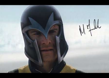 Michael Fassbender Hand Signed 8x11 photo Handtekening Gesigneerd X-Men Magneto