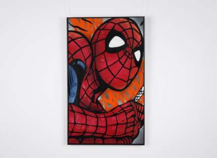 FÜR (1978) - Benny the Butcher - We Spray (Vintage Spider Man) - Unique Art Work 1/1 ! - Framed- 104x62x3 cm - Limited 01 of 01 Worldwide ! - 100% New | Catawiki