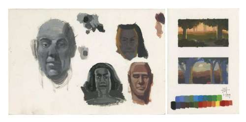 Lot 239 - Shrek Concept Art by Jim Hegedus.