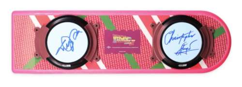 Back to the Future - Michael J Fox & Christopher Lloyd - Signed Hoverboard - Licensed - With Certificate - - Movie prop | Catawiki