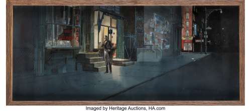 West Side Story framed original concept art by Harold Michelson....