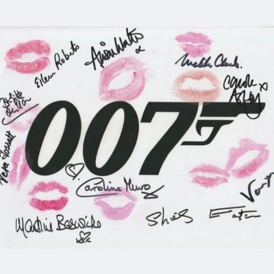 James Bond - Signed and Kissed by 10 Bond Girls! | Catawiki