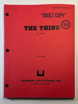 The Thing (1982) - Final Draft Screenplay - Universal Studios | Catawiki